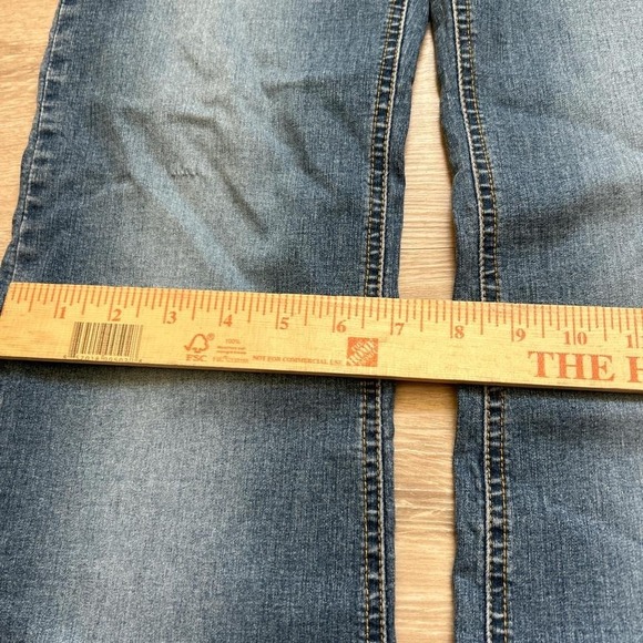 Y2K Flared Jeans 26x30 Perfect Fading 2000s Vintage Wide Leg - Picture 3 of 7